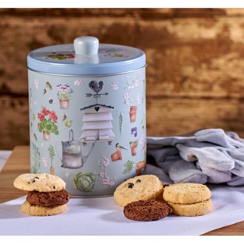 X Grandma Wilds Embossed Garden & Beehive Round Tin 6 x  1607