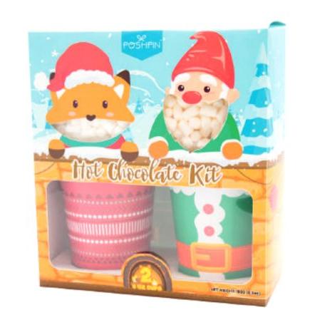 X - Fox & Gnome Cup Set Hot Chocolate & Marshmallows 6 x 180g