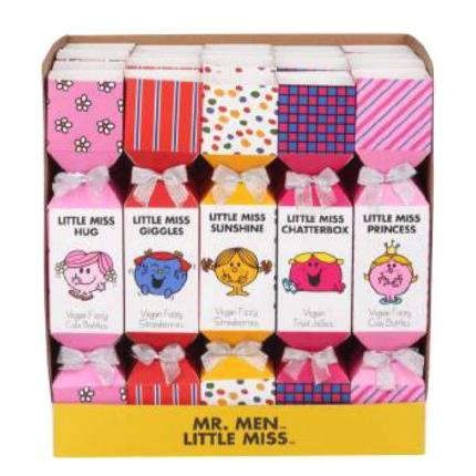 X - Little Miss Xmas Cracker Shaped Vegan Carton 4 x