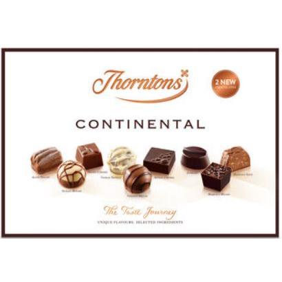 Thorntons Continental Milk, Dark & White Chocolate Box