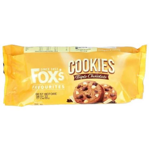 Foxs Luxury Triple Chocolate Chip Cookies