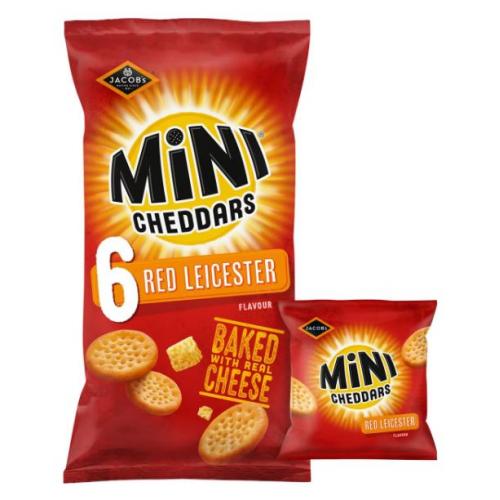 Jacob's Jacobs Mini Cheddars- Red Leicester Cheese