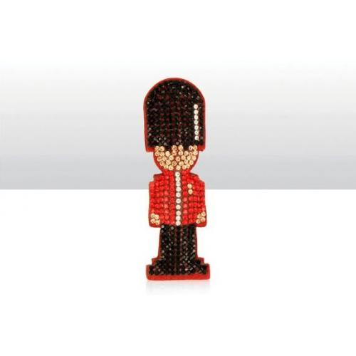 T - British Themed Diamante Magnet Guardsman 12pc