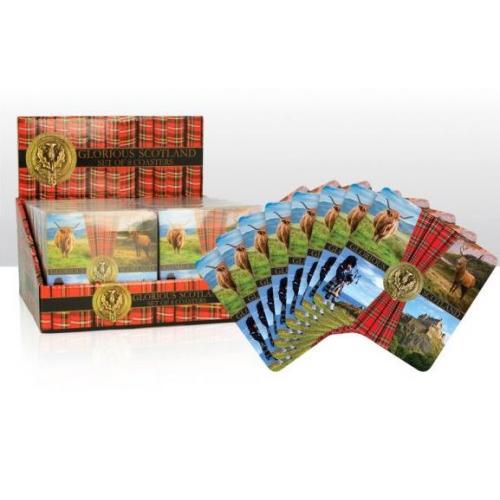 Glorious Scotland 8pc Coaster set - 12pk