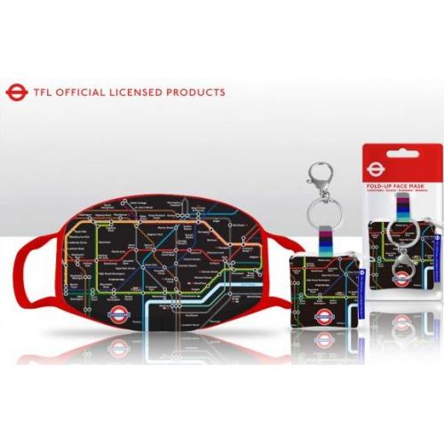 NP - Black Tube Map Adult Facemask 1 x 48pc