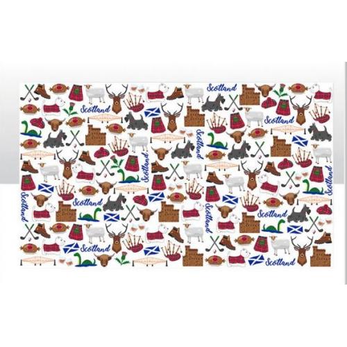 Tea Towel -  Scotland Icons 12pc