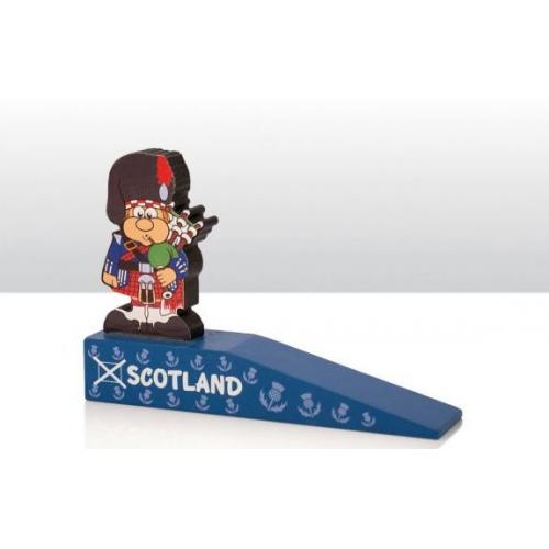 Door Stop Wooden - Scottish Piper 6pc