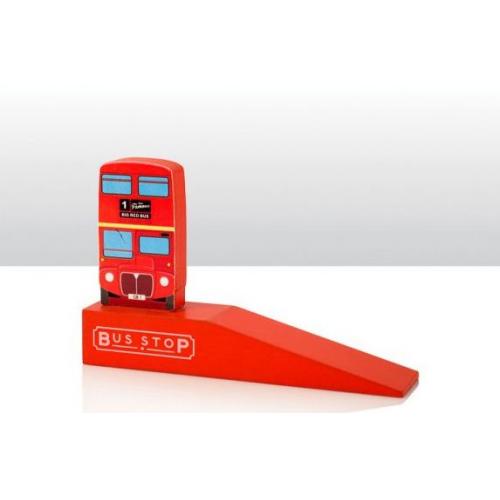 Door Stop Wooden - British Bus 6pc