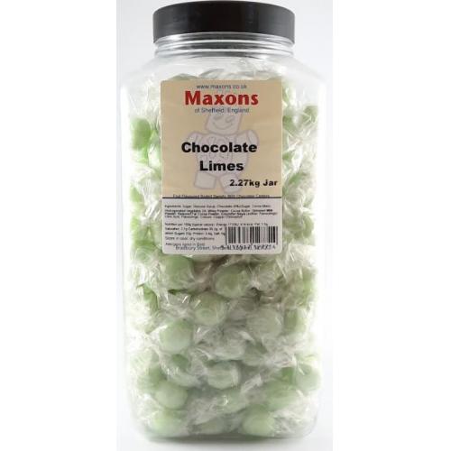 Maxons Wrapped Chocolate Limes Jar