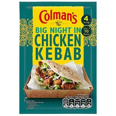 Colman's Sachets Chicken Kebab Seasoning Mix
