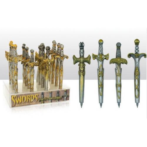 Pens - Resin Knight Swords 16pc