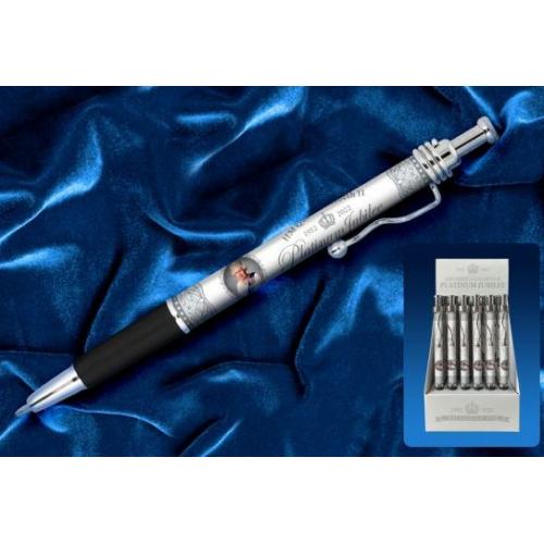 Clip Pen - Platinum Jubilee Signature - 36pc
