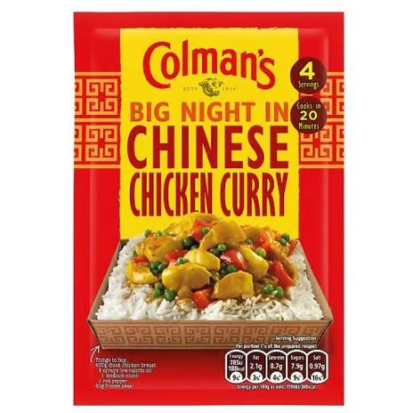 Colman's Sachets Chinese Chicken Curry Seasoning Mix