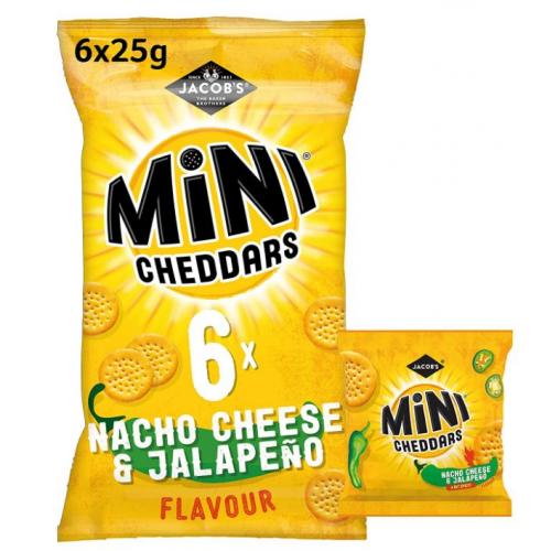 Jacobs Mini Cheddars Nacho Cheese & Jalapeno
