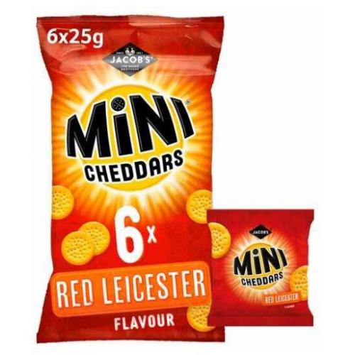 NP - Jacobs Mini Cheddars Red Leicester 12 x