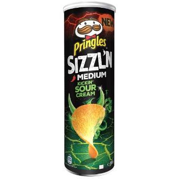 Crisps Pringles Sizzling Sour Cream PM