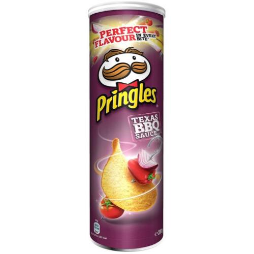 Crisps Pringles Texas BBQ Sauce PM 6 x 200g