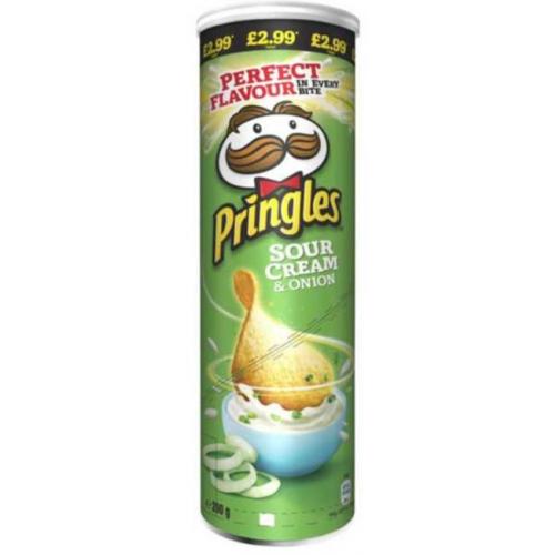 Crisps Pringles Sour Cream & Onion PM 6 x