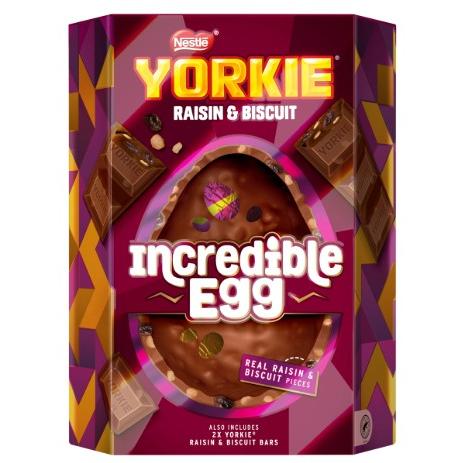 Nestle Yorkie Raisin & Biscuit Giant Inclusion Egg