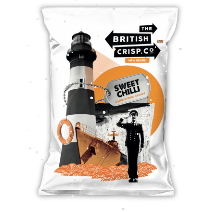 British Crisp Co. Sweet Chilli Handcooked Crisps  BCC5