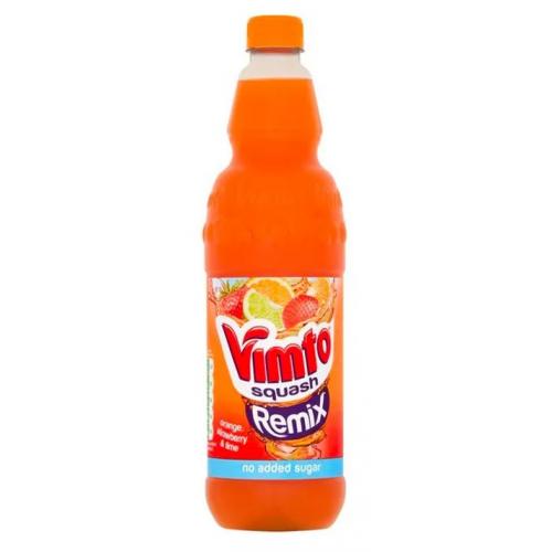 NP - Vimto Remix Orange Strawberry & Lime Squash NSA 12 x 1Ltr