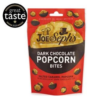 Joe & Sephs Dark Chocolate Popcorn Bites
