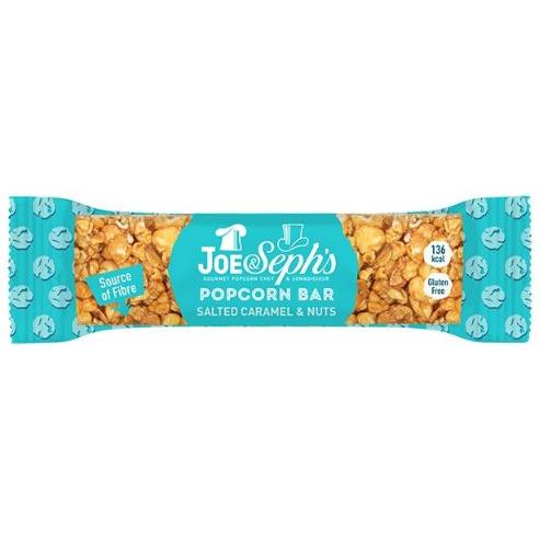 Joe & Sephs Popcorn Bars Salted Caramel & Nuts