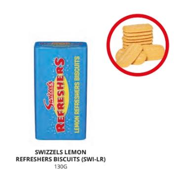 Swizzels Lemon Refreshers Biscuits in Tin