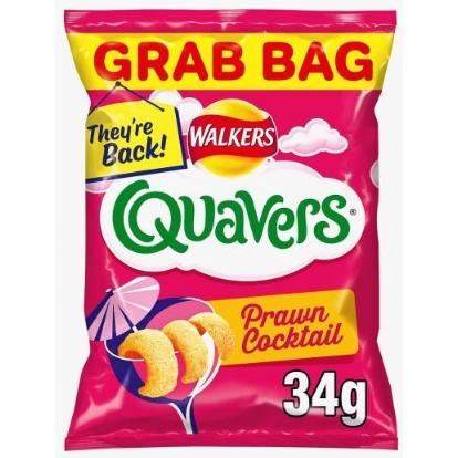Crisps Walkers Quavers Grab Bag Prawn Cocktail
