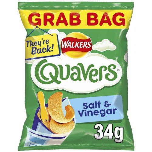 Crisps Walkers Quavers Grab Bag Salt & Vinegar