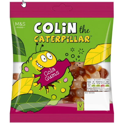 Colin The CaterpillarCola Gums