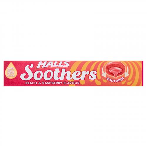 Halls Soothers Peach Raspberry