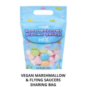 Sweets Sharing Bag Vegan Marshmallows & Flying Saucer