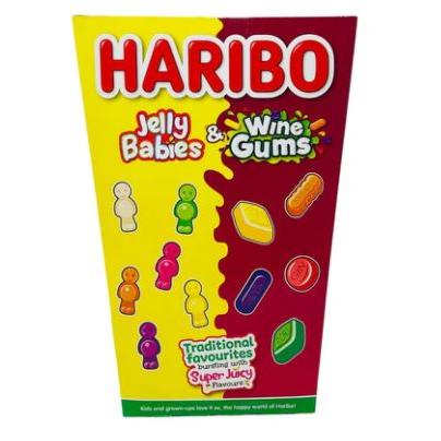 Haribo Jelly Babies and Wine Gums Giant Gift Box
