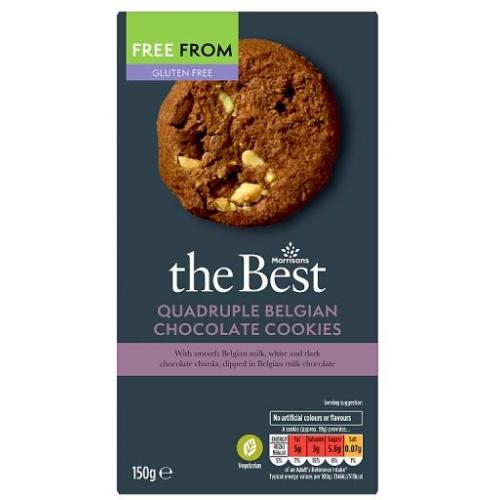 Morrisons Best Free From Quad Choc Cookies