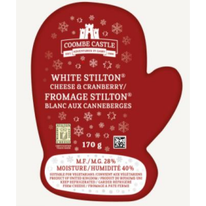 Coombe Castle Santa Mitten - White Stilton with Cranberry