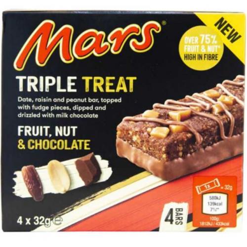Mars Triple Treat Fruit Nut & Chocolate Bars
