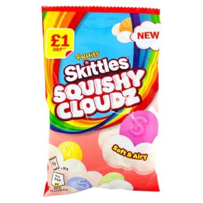 Skittles Squishy Cloudz Fruit Treat Bag