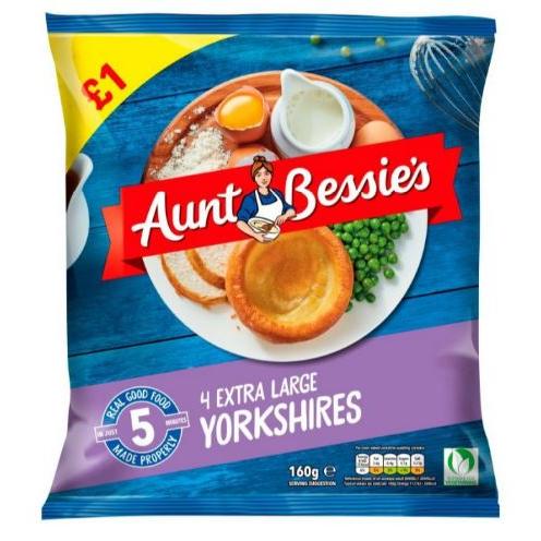 Aunt Bessie's Aunt Bessie 4 Extra Large Yorkshires (PM £1)