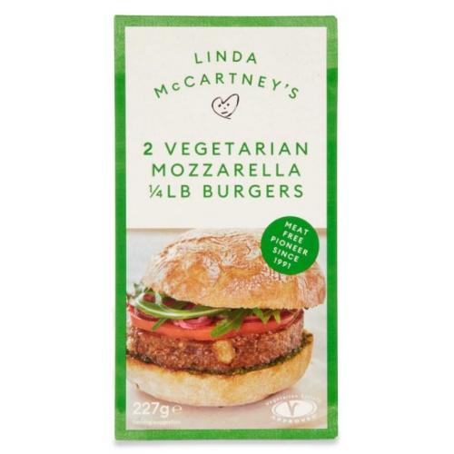 Linda McCartney's Linda McCartney 2 Vegetarian Mozzarella 1/4 lb Burgers