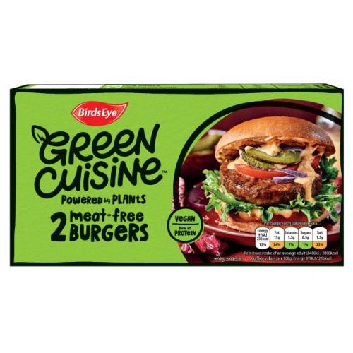 Birds Eye 2 Green Cuisine Meat Free Burgers