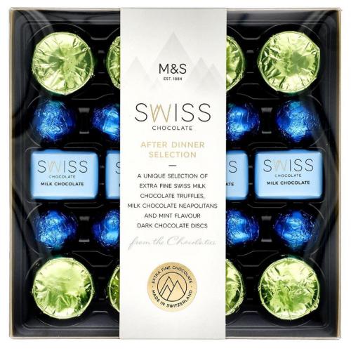 M&S Swiss After Dinner Chocolate Selection