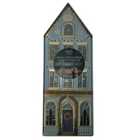 M&S Chocolate Chip Cookie Light Up House Tin