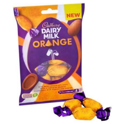 Cadbury Dairy Milk Orange Mini Filled Eggs Bag