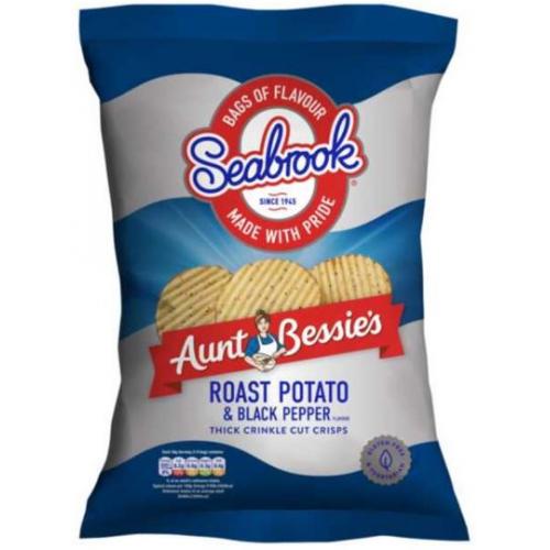 Seabrook Aunt Bessies Roast Potato & Black Pepper Crisp Share Bag