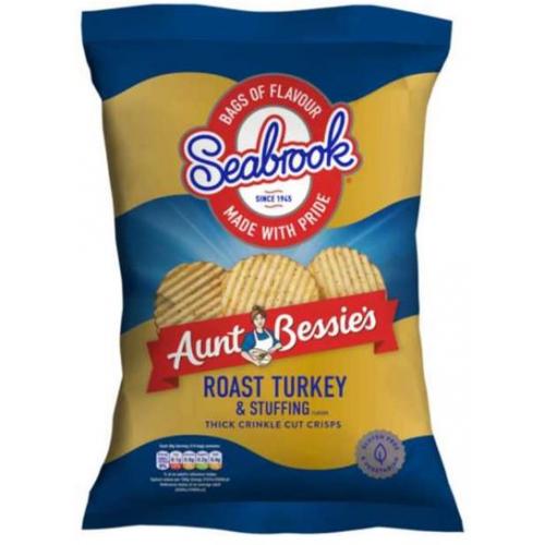 Seabrook Aunt Bessies Turkey & Stuffing Flavour Crisp Share Bag