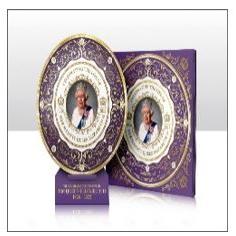 Queen Elizabeth II Commemorative 20cm Plate 12pc