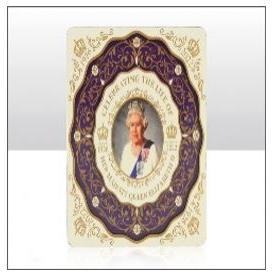 Queen Elizabeth II Commemorative Wooden Magnet 72pc