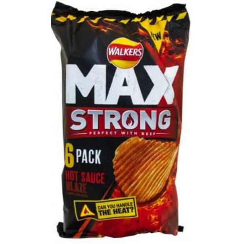 Crisps Walkers Max Strong Hot Sauce Blaze
