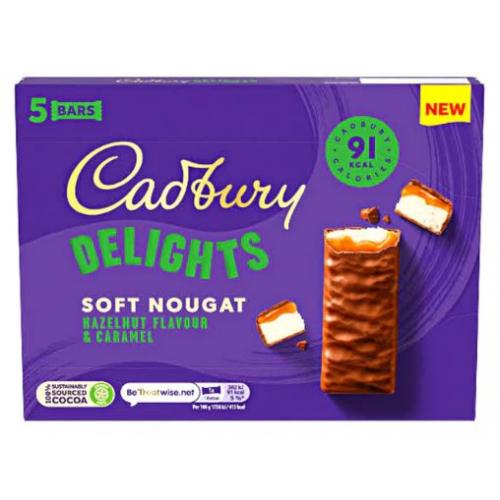 Cadbury Delights Soft Nougat Hazelnut & Caramel